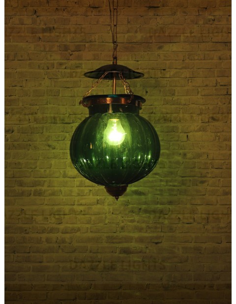 Green Glass Hanging